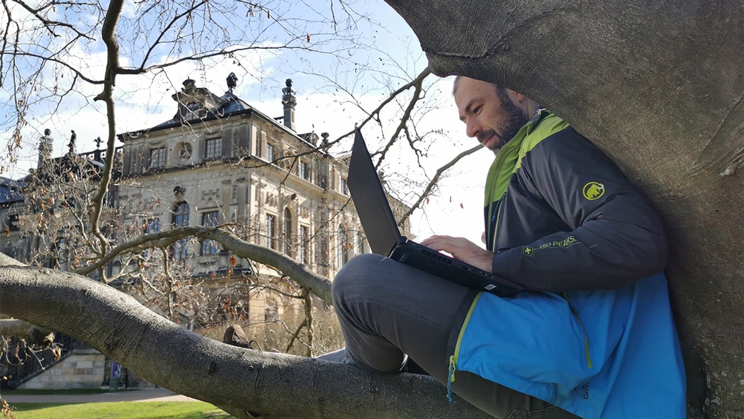 Wir arbeiten hybrid